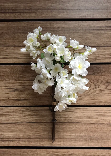 Ensemble de fleurs de cerisier blanc de 16 po - 3 pièces par ensemble