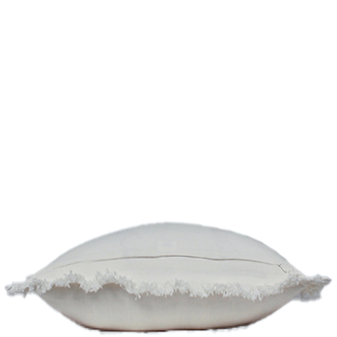 BABY FRINGE WHITE 20X20