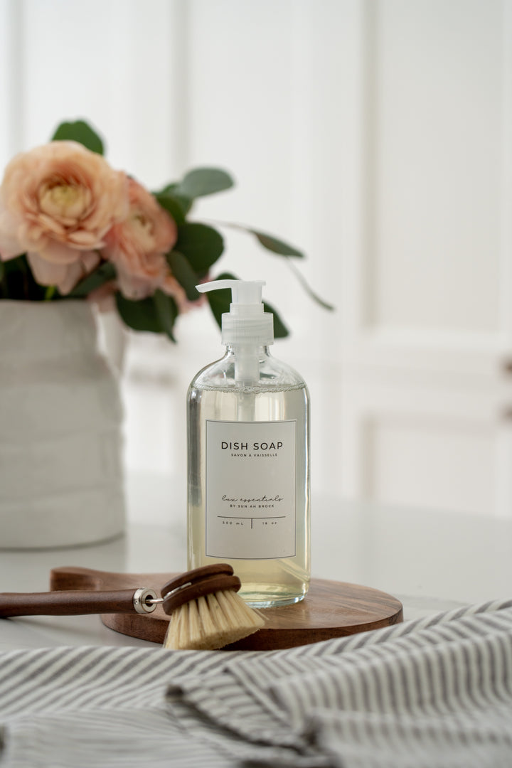 Bouteille vide transparente LUX essentials