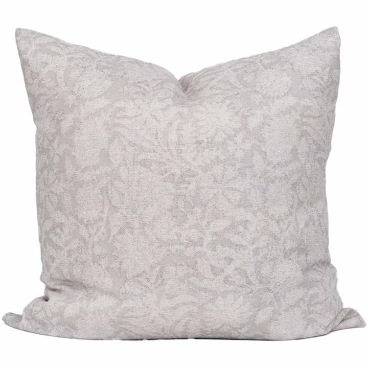 Gray textured pillow on a white background
