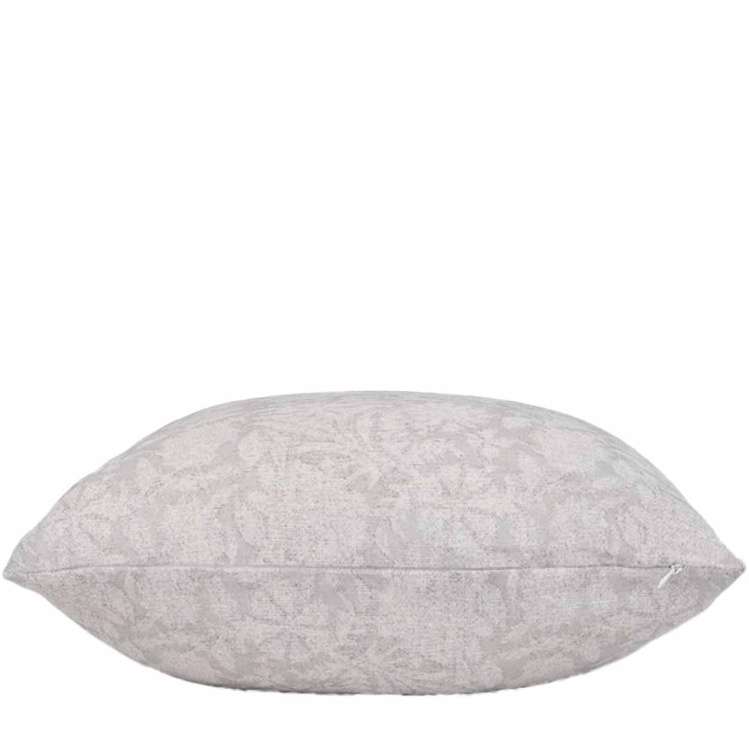 Gray textured pillow on a white background