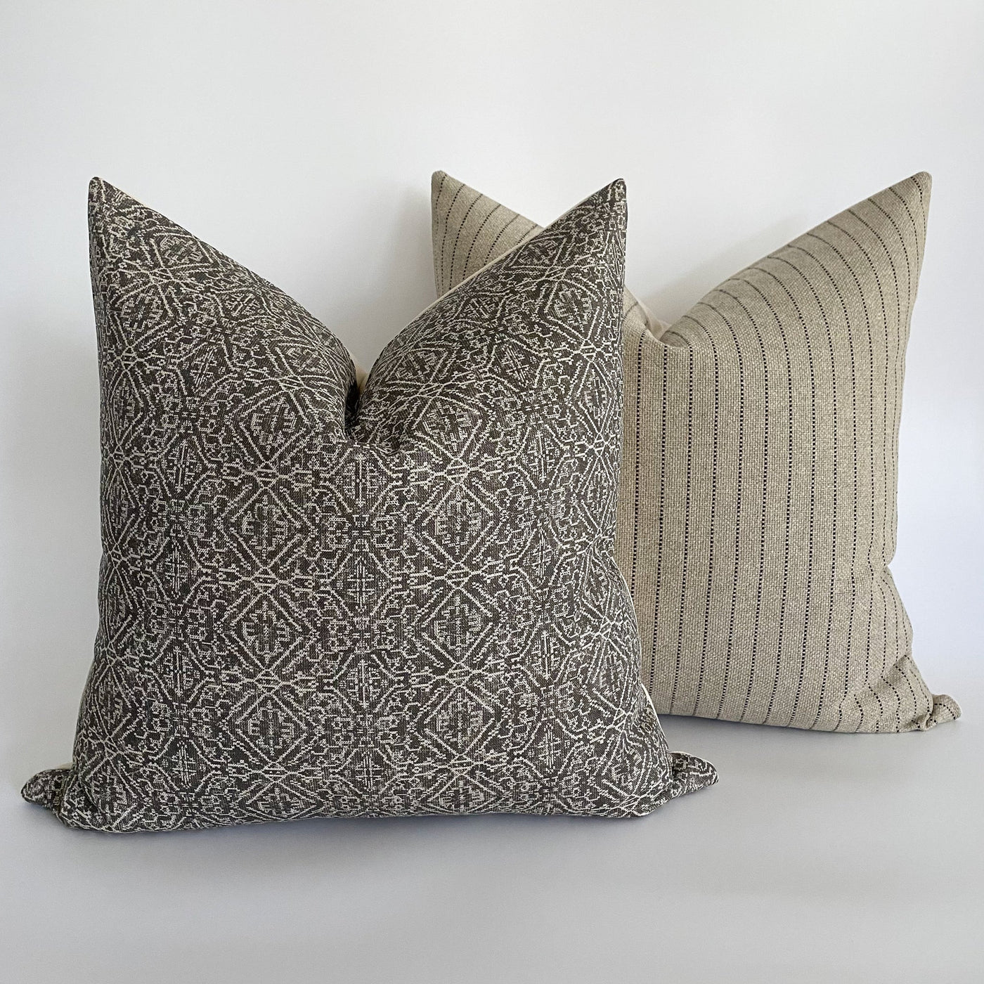 Coussins à rayures DUNE (22X22)