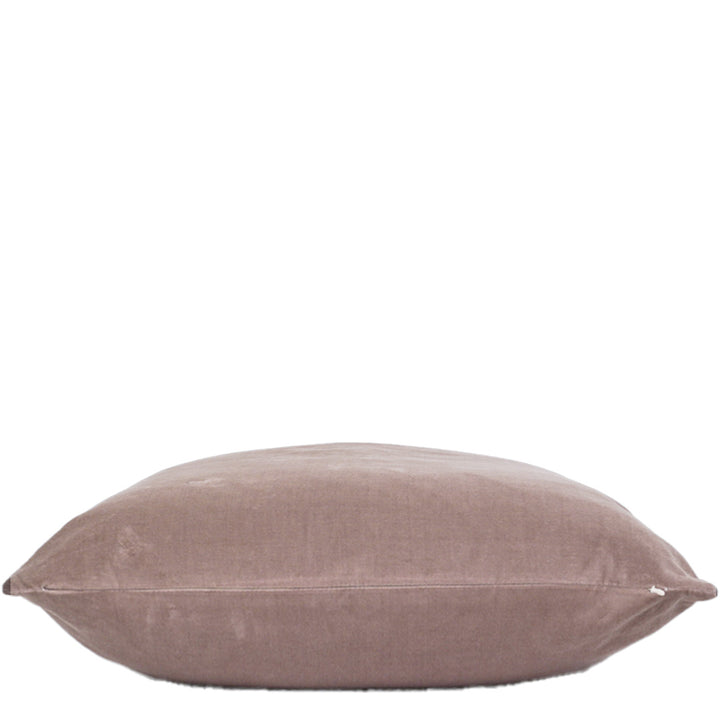 taupe pillow on a white background