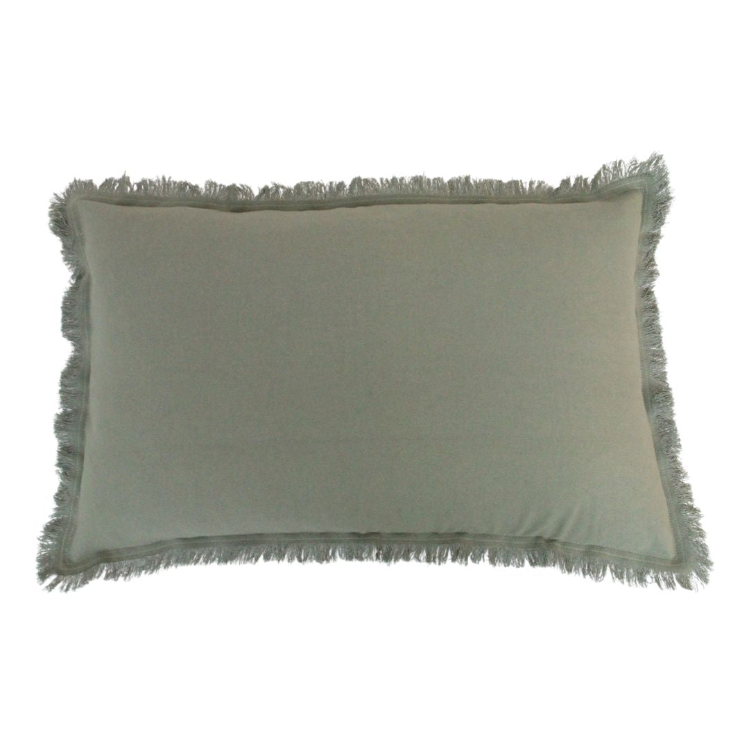 Baby Fringe Pillow - Sage Green
