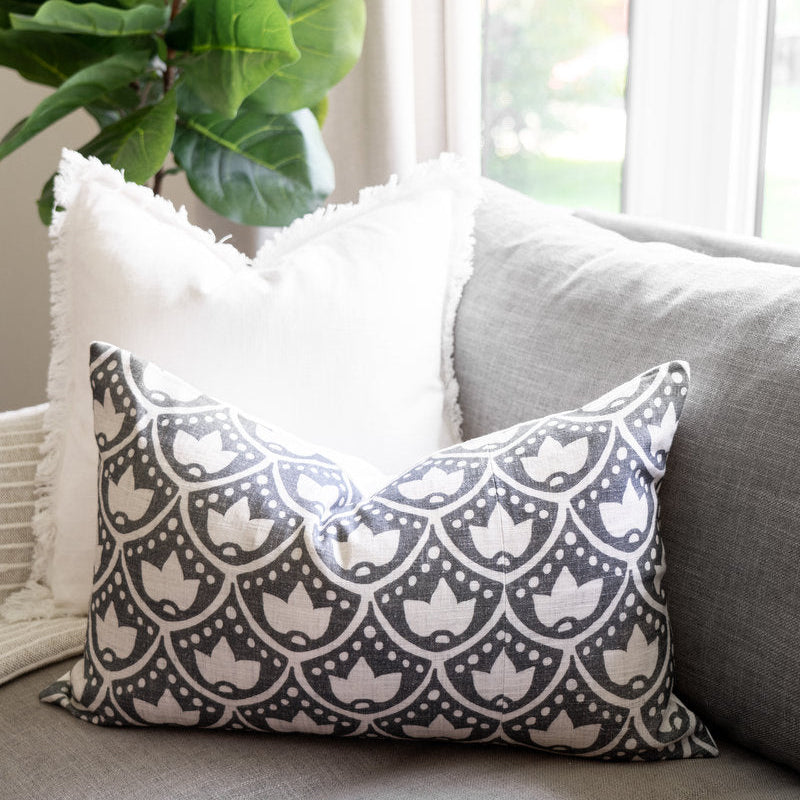 Baby Fringe Pillow - White