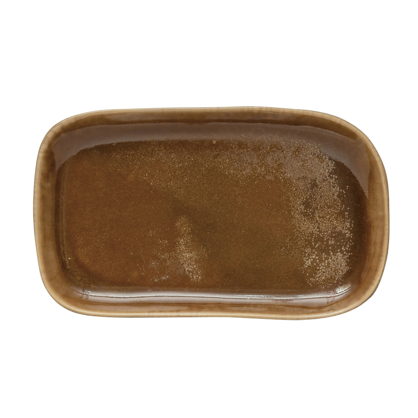 Brown Stoneware Platter