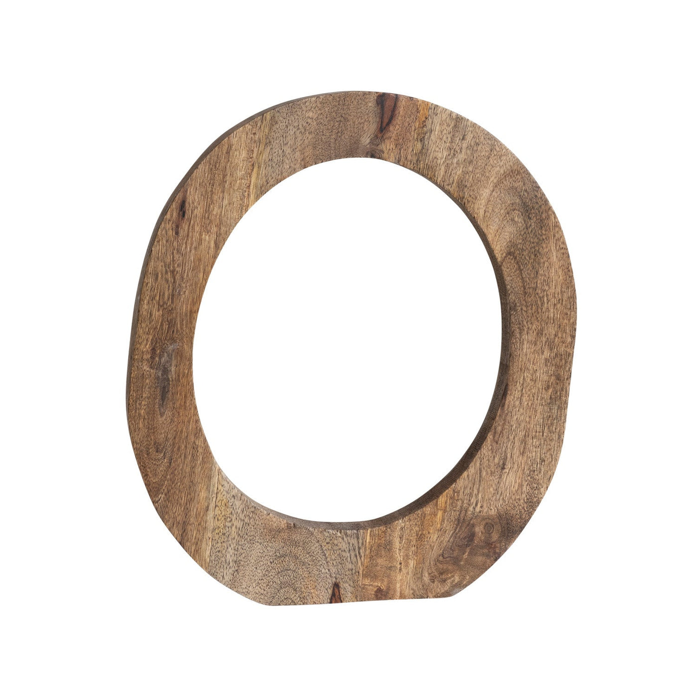 Décor de cercle debout en bois de manguier