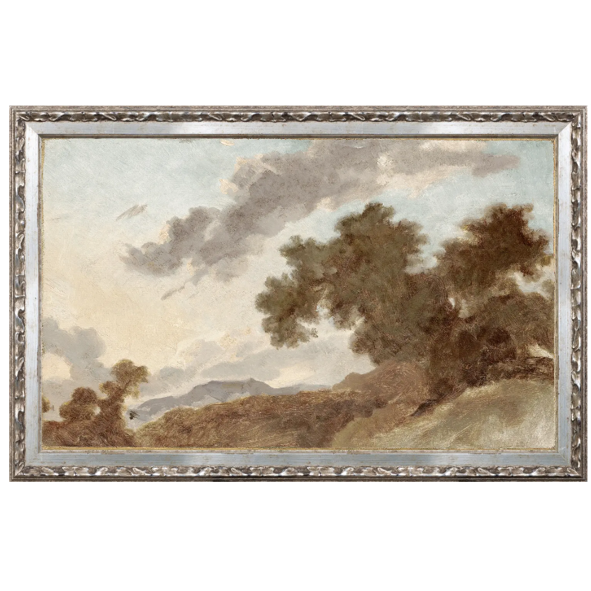 Petite Scapes-Mountain Landscape at Sunset C. 1765