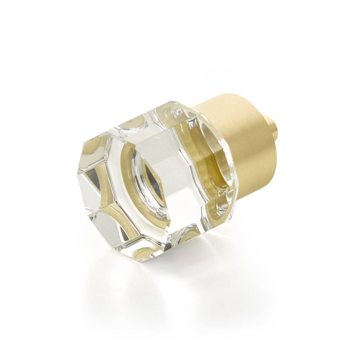 City Lights, Small Round Multi-Sided Glass Knob