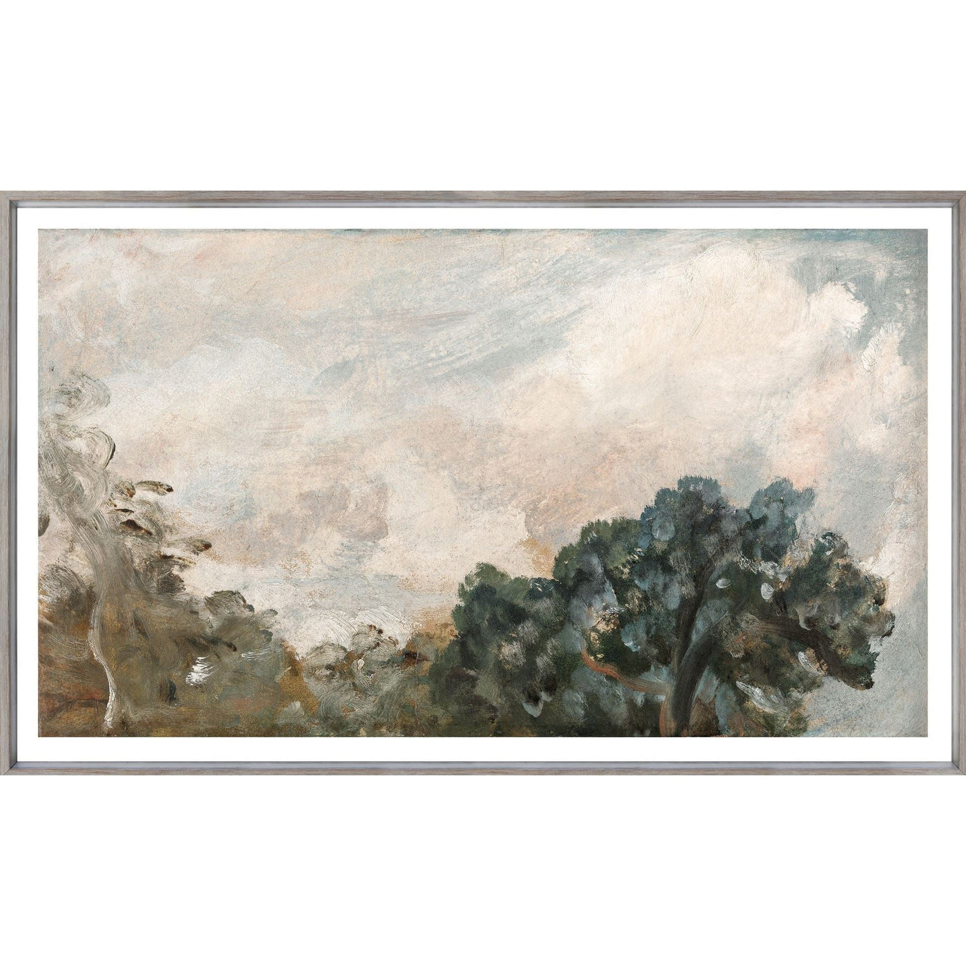 Étude de nuages avec arbres vers 1821