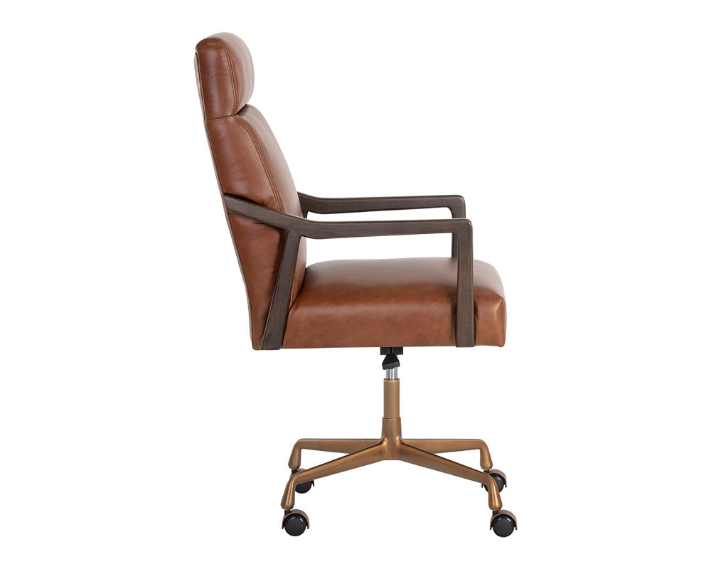 Collin Office Chair - Tobacco Leather