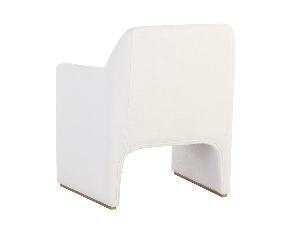 Doreen Lounge Chair - Rubino White