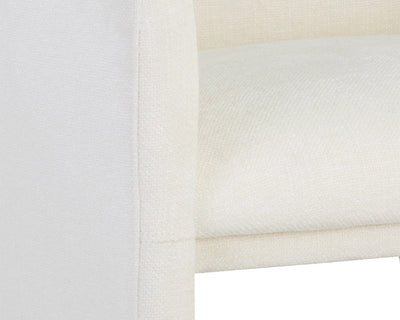 Doreen Lounge Chair - Rubino White