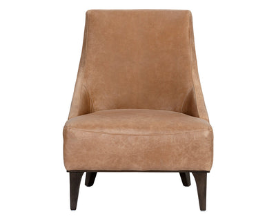 Elias Lounge Chair - Camel Leather