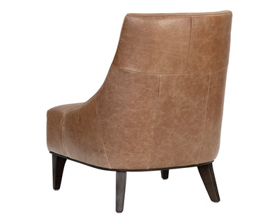 Elias Lounge Chair - Camel Leather