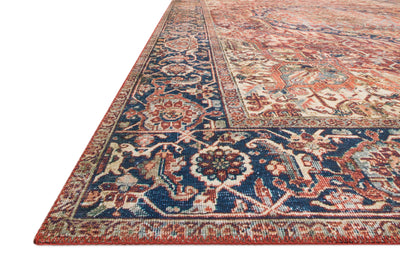 Tapis Layla Rouge / Marine