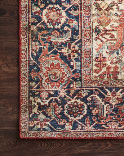 Layla Rug Red / Navy