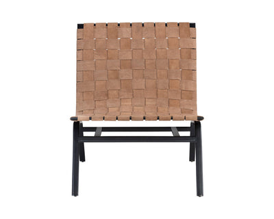 Omari Lounge Chair - Light Tan Leather