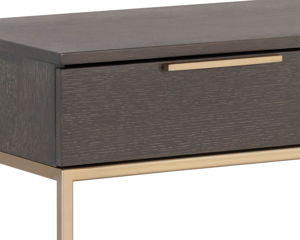 Rebel Console Table With Drawers - Charcoal Grey