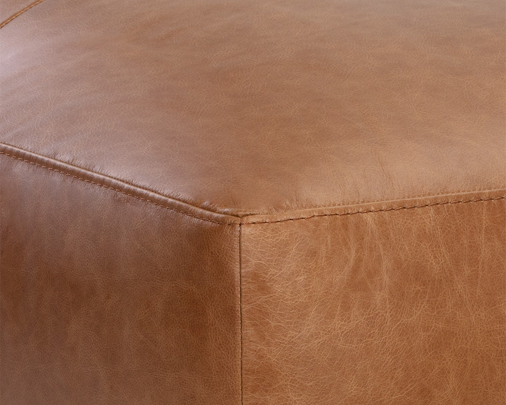 Watson Modular Ottoman -Camel Leather