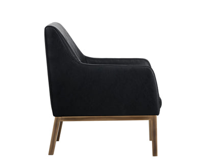 Wolfe Lounge Chair - Vintage Black