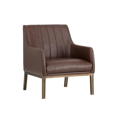 Wolfe Lounge Chair - Vintage Cognac
