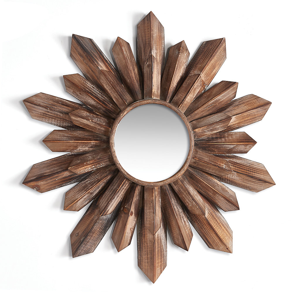 Miroir Starburst en bois